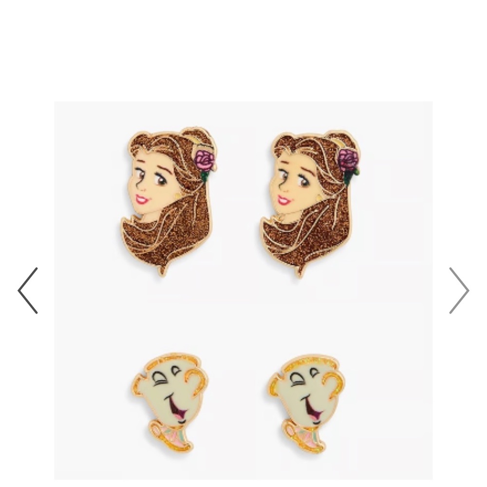 BaubleBar Disney Enamel Pin Set Disney Beauty and the Beast - Picture 2 of 5